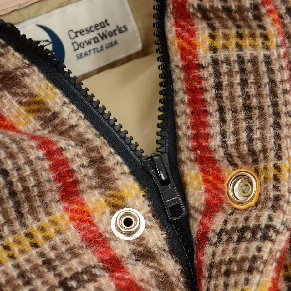 Crescent Down Works Wool Check Down Gilet