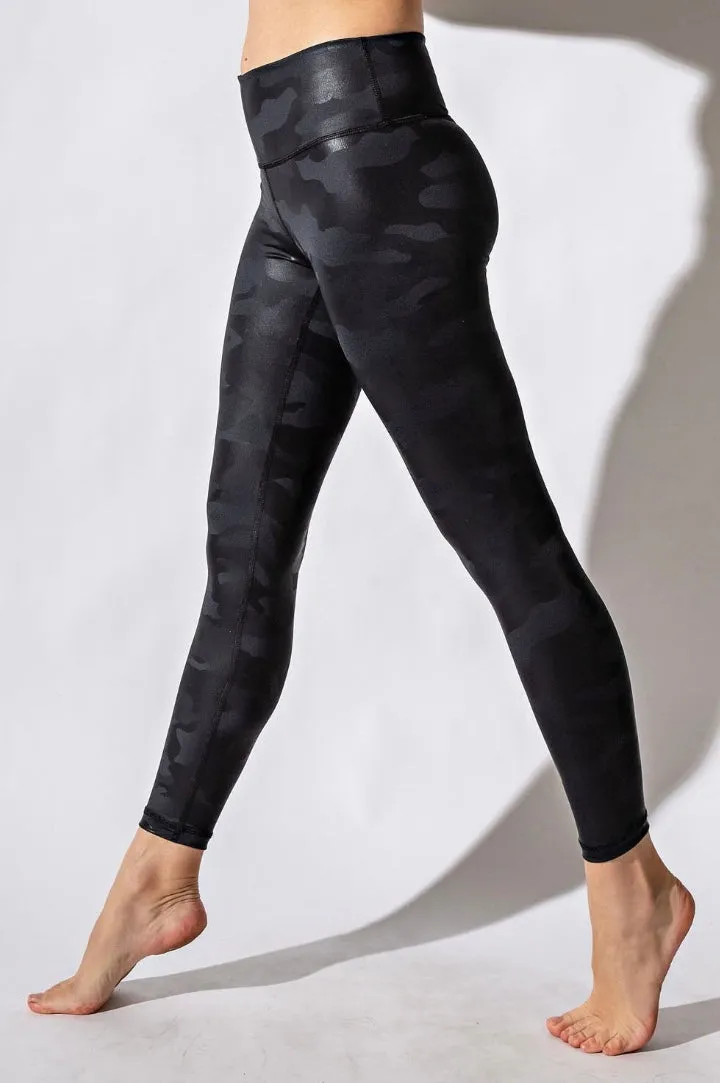 Curve Black Camo Leggings