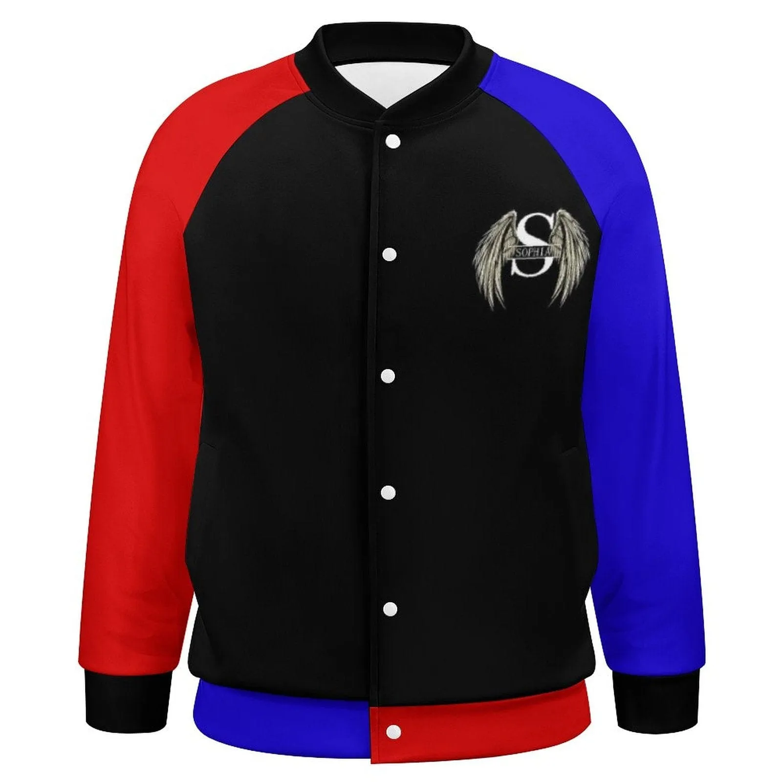 Custom Face Angle Wings Men's Bomber Jacket