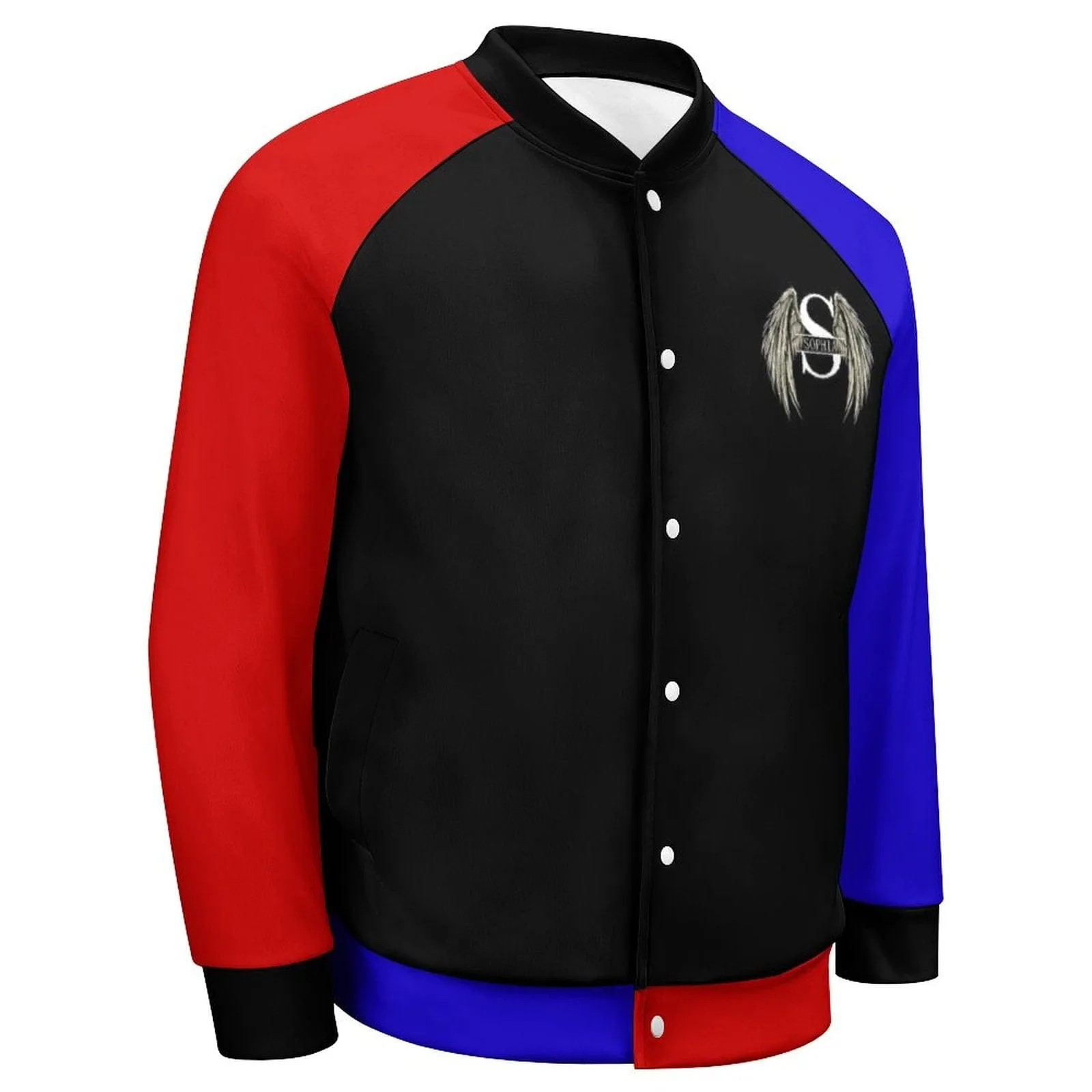 Custom Face Angle Wings Men's Bomber Jacket