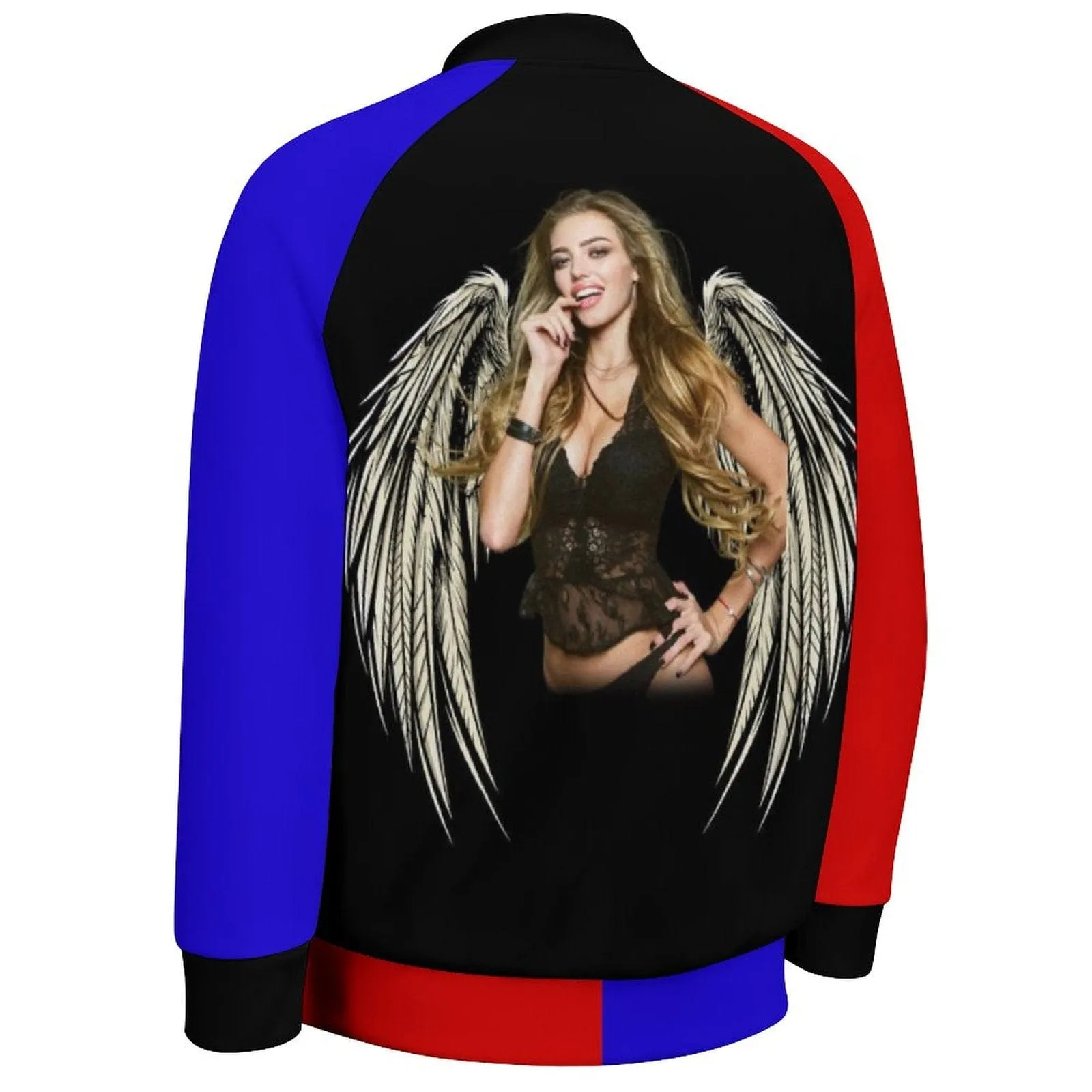 Custom Face Angle Wings Men's Bomber Jacket