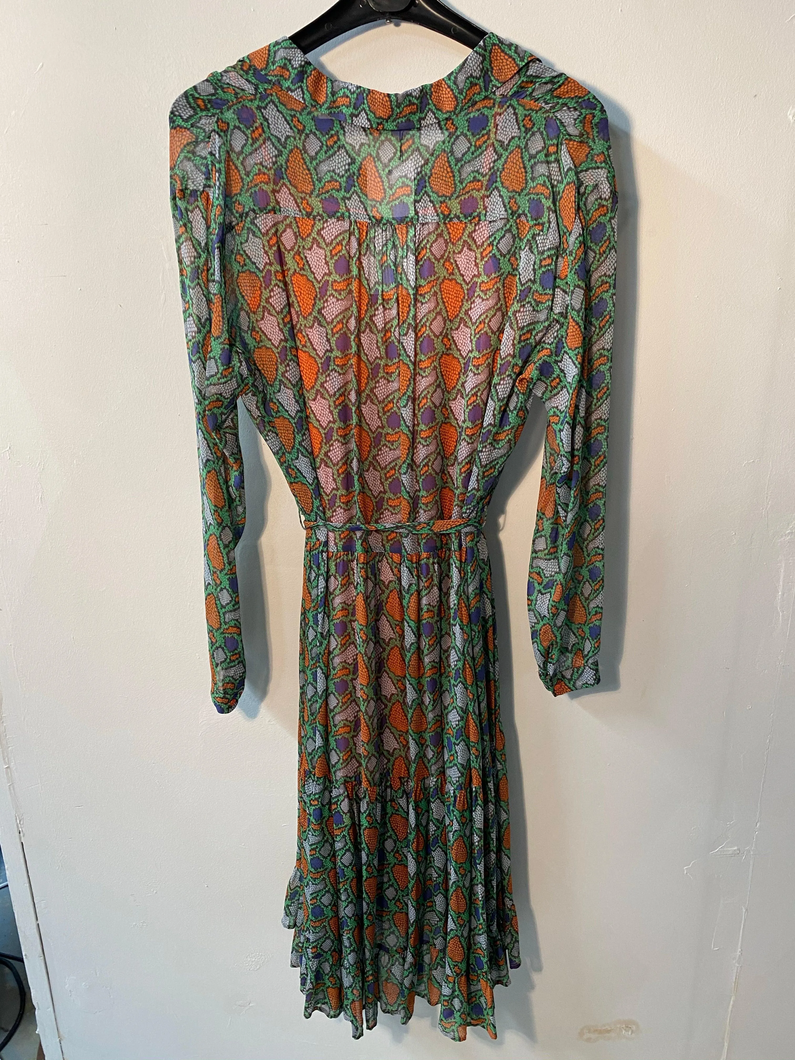 Custommade "Ellinor" Snakeskin Print Dress UK 34/ UK6/8 BNWT RRP £200