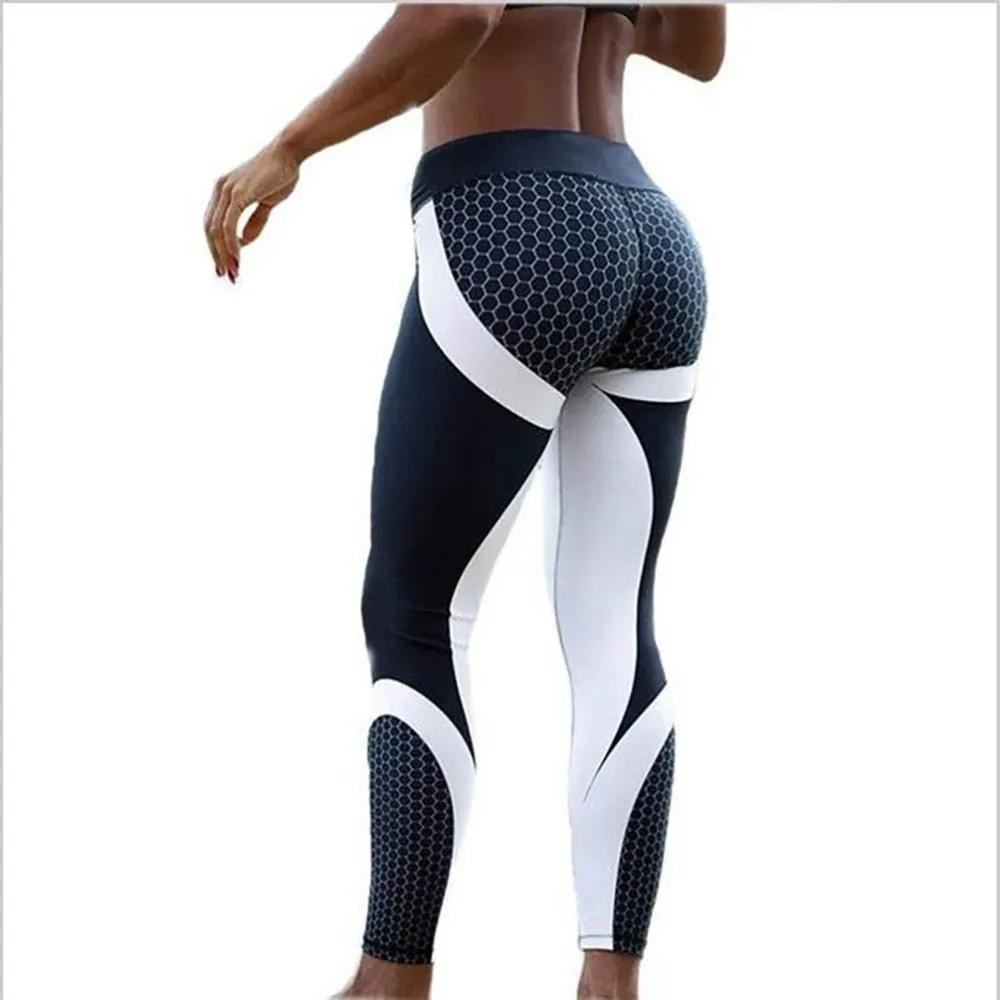 Digital Print Ice and Snow Fitness Sexy Leggings