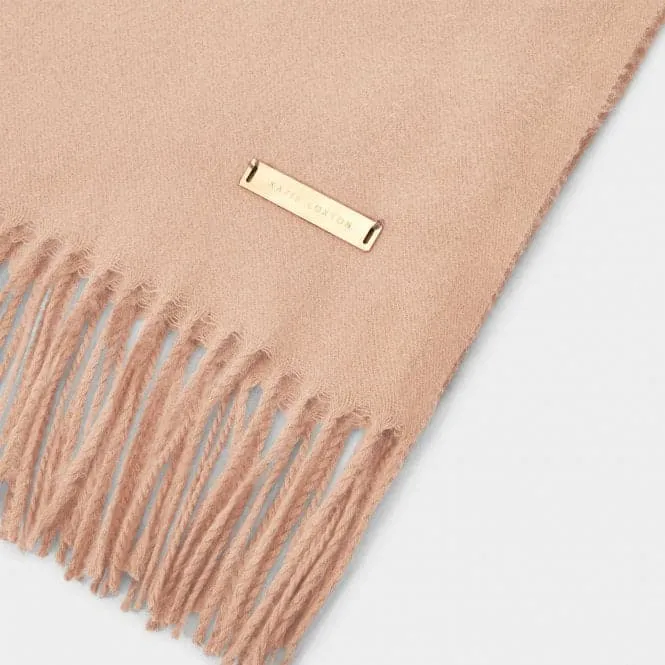 Dusty Pink Plain Blanket Scarf KLS519