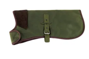 Earthbound 14" Waxed Dog Coat - Green