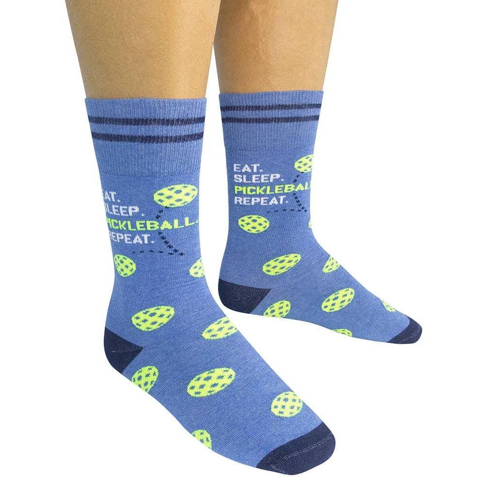 Eat Sleep Pickleball Repeat Socks | Pickleball Gifts