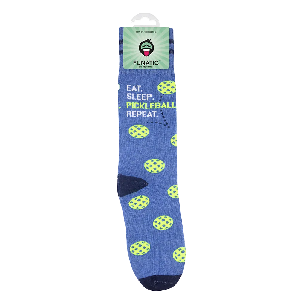 Eat Sleep Pickleball Repeat Socks | Pickleball Gifts