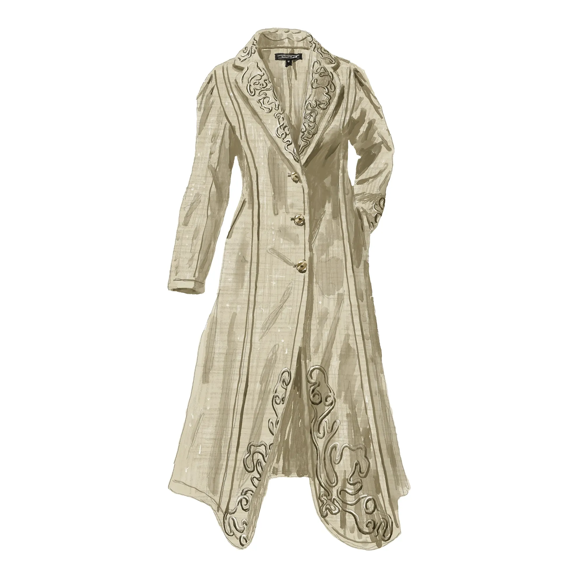 Edwardian Embroidered Duster