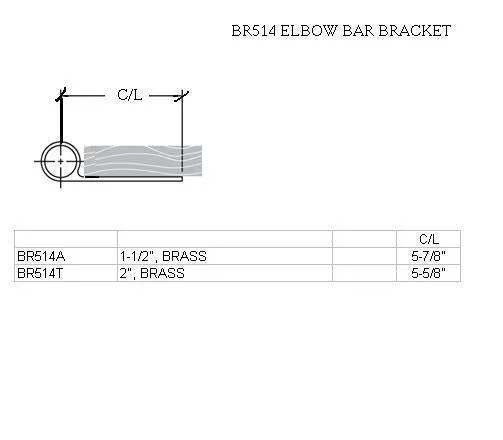 Elbow Bar Bracket for 2" Tubing