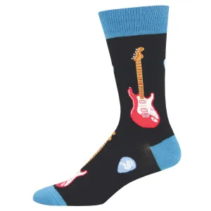 Electric Guitar (Black) Men's Crew Socks