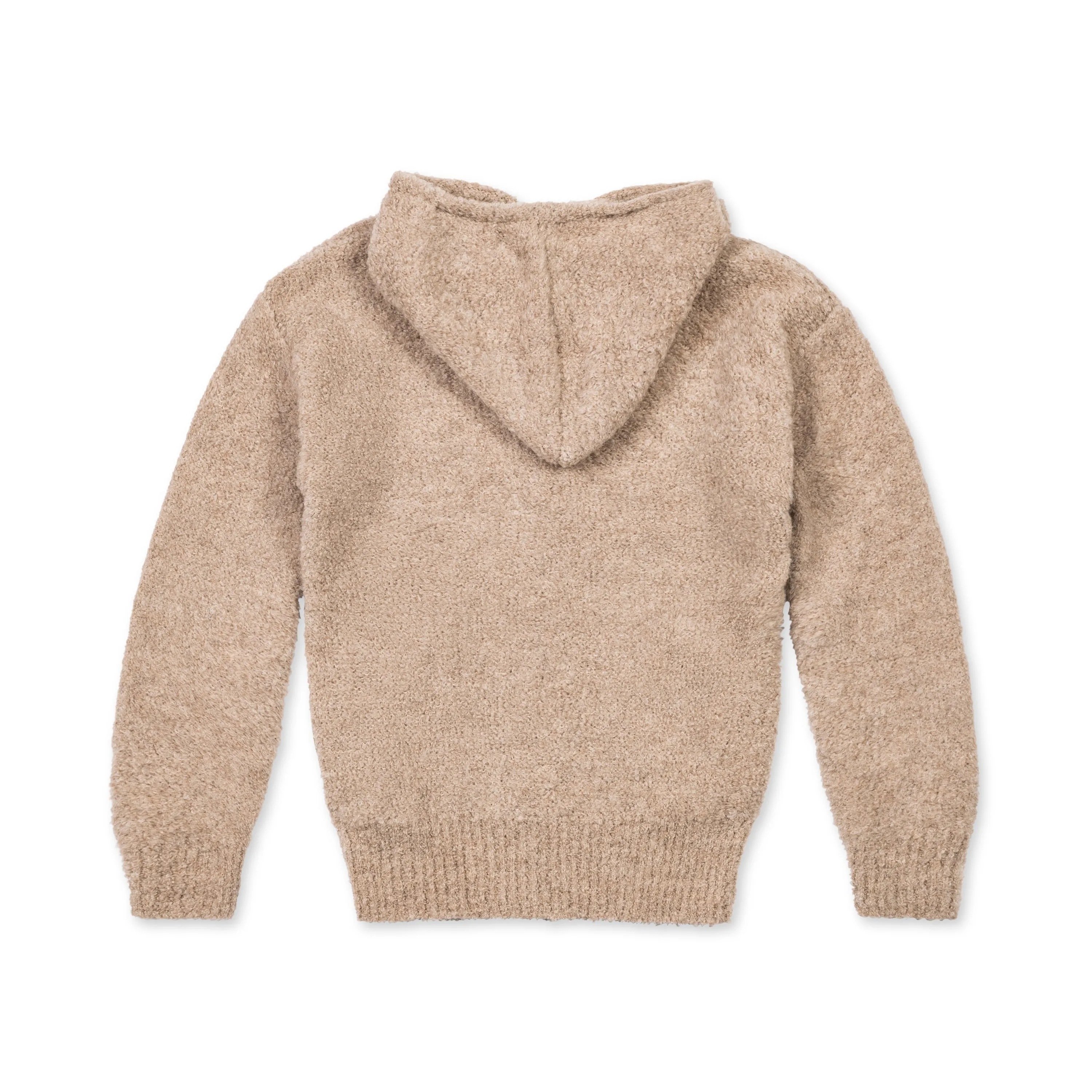 Fluff Women's Zippered Alpaca Boucle Hoodie