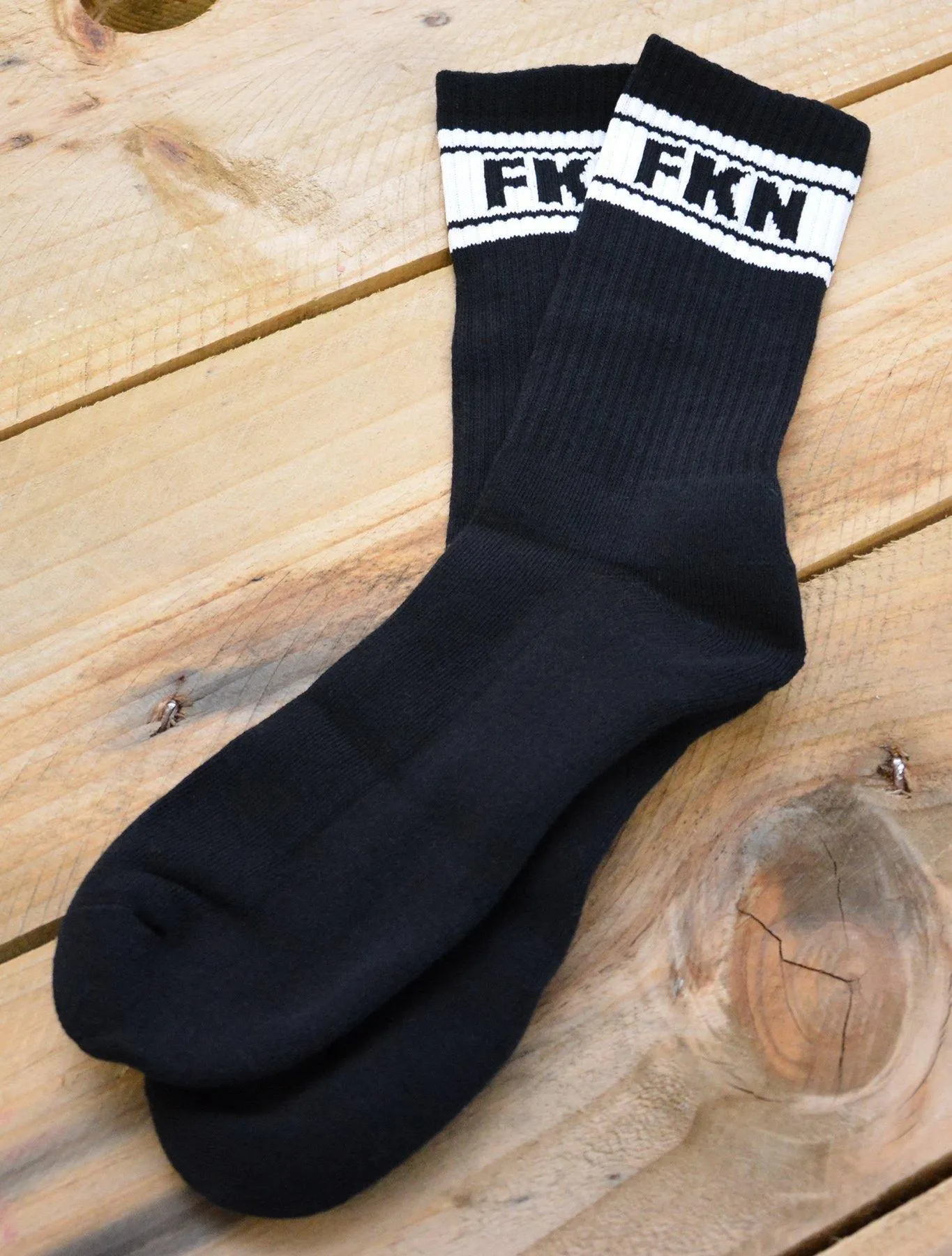 Foot Porn | Gym Crew Socks | Black