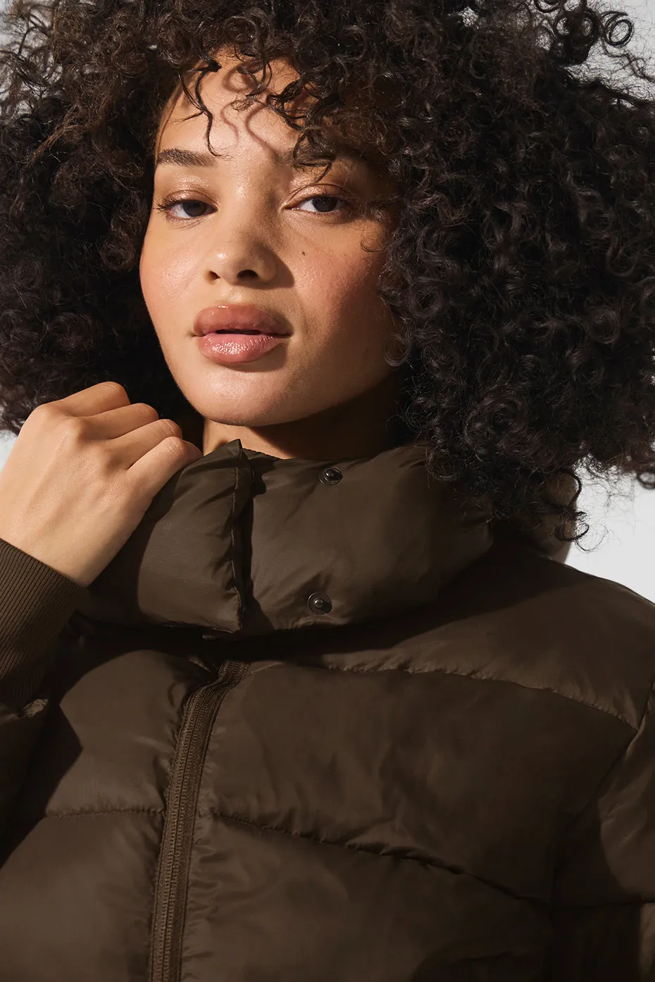 Foxy Puffer Jacket - Espresso