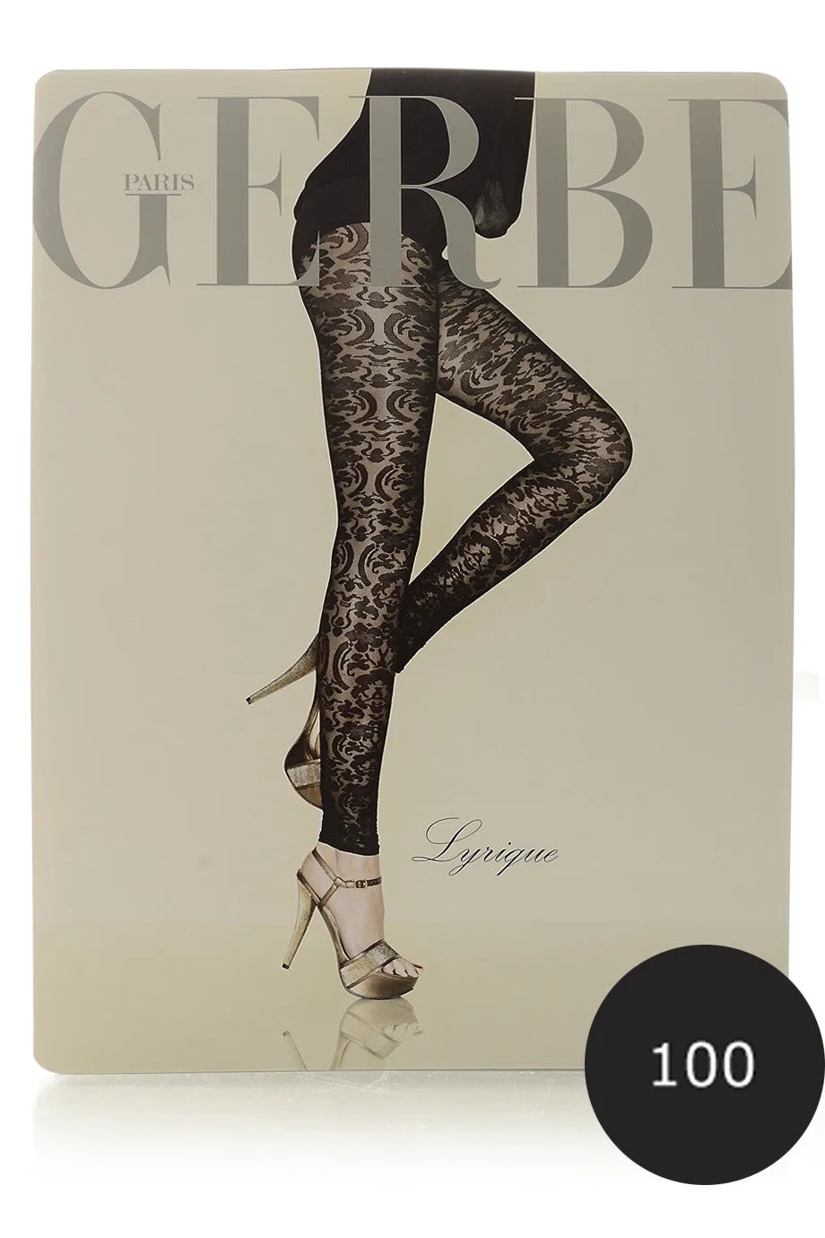 GERBE LYRIQUE Black Baroque Leggings