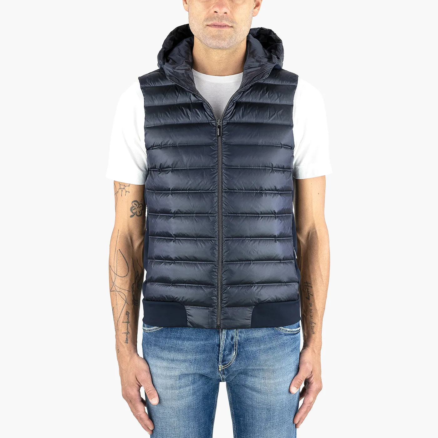 Gilet RRD Winter Duck Hood Soft Jkt Blue Black