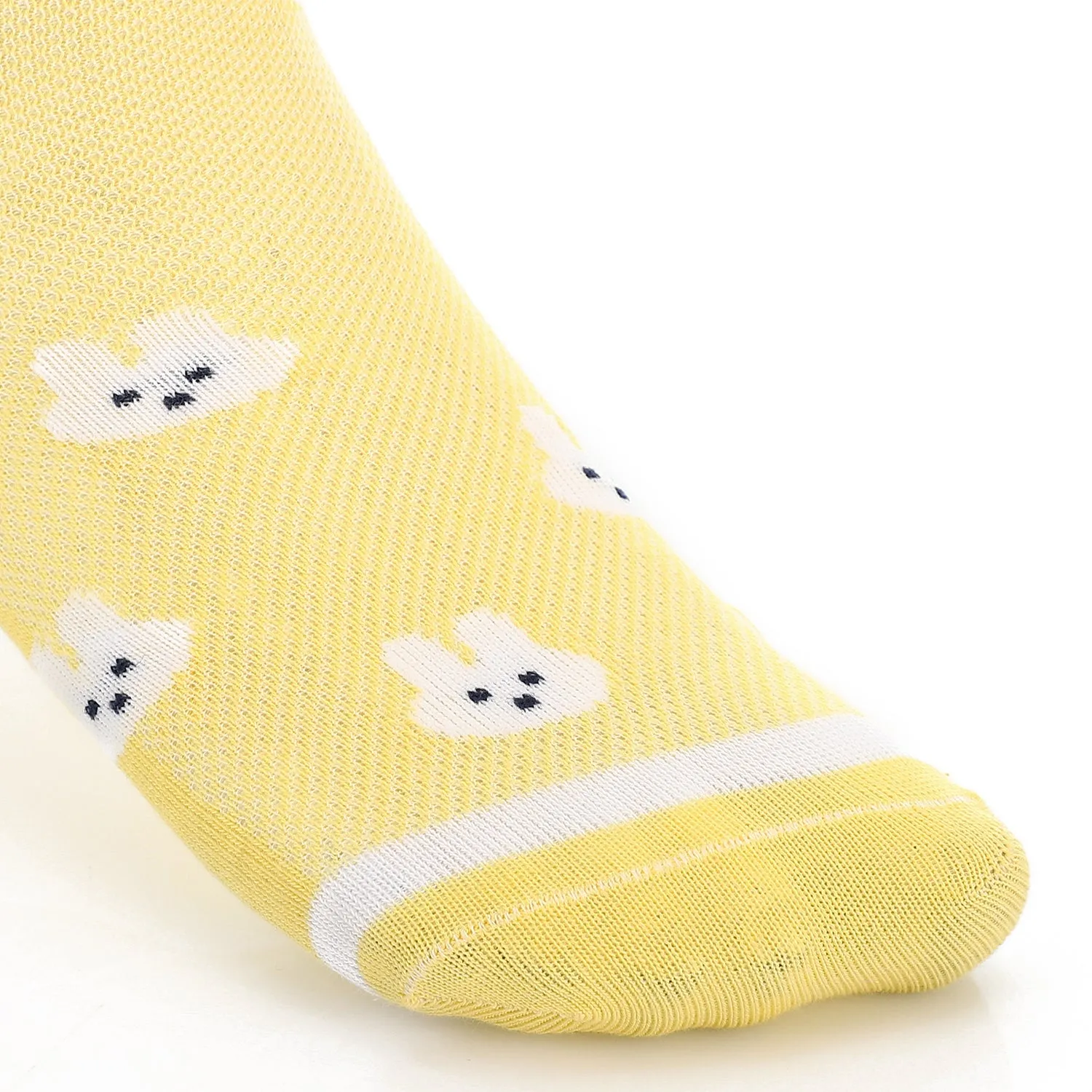 Girl's No Show Socks -Yellow