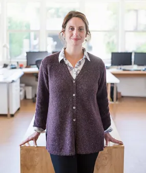 Go-To Cardigan Using Rowan Felted Tweed