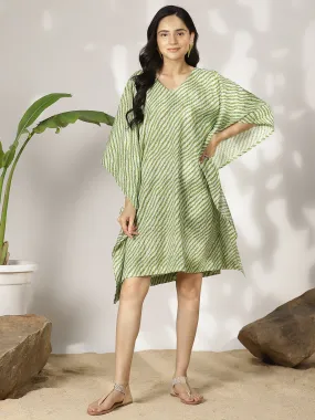 GreenStripes Cotton Kaftan