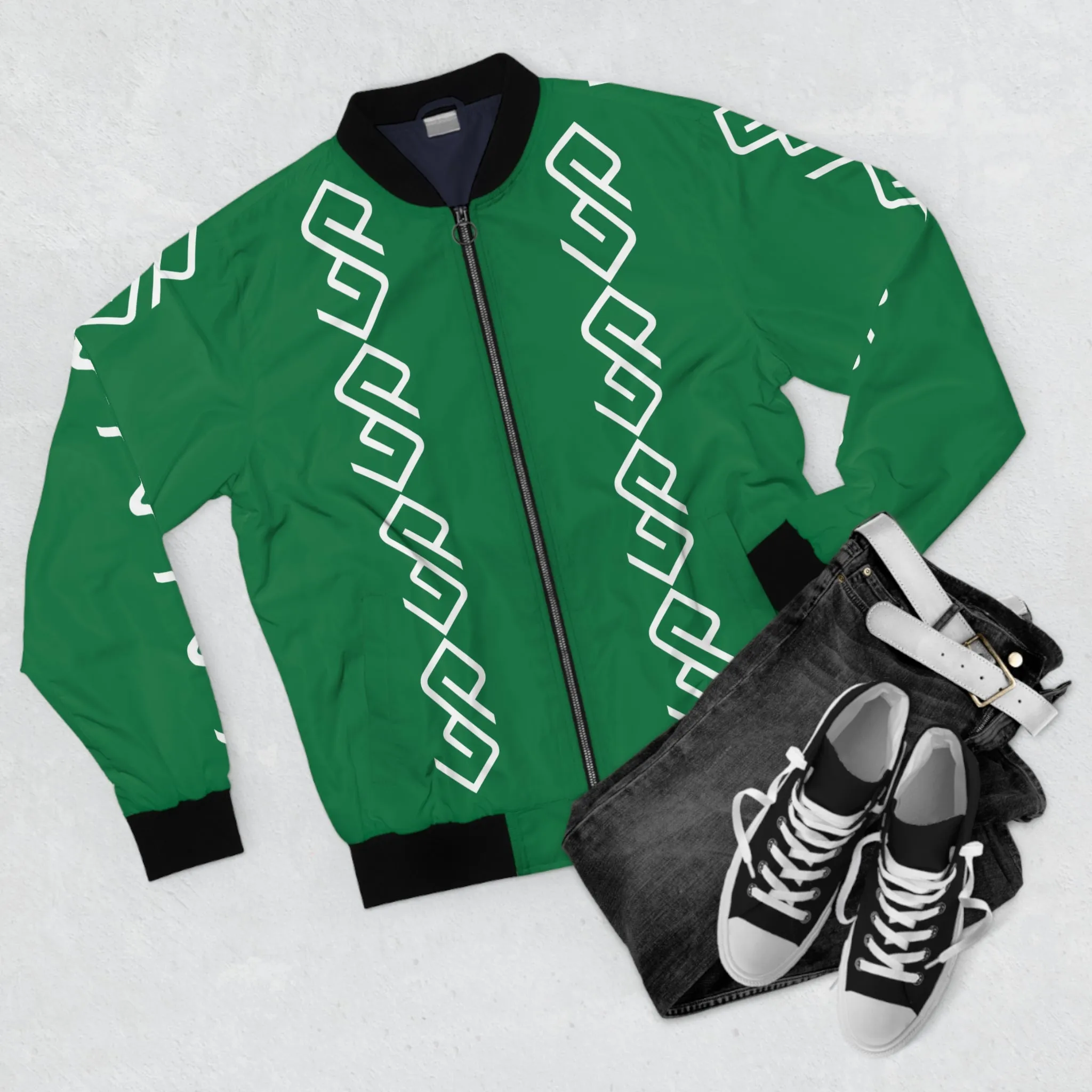 GYMPOLO Men's Bomber Jacket - Green