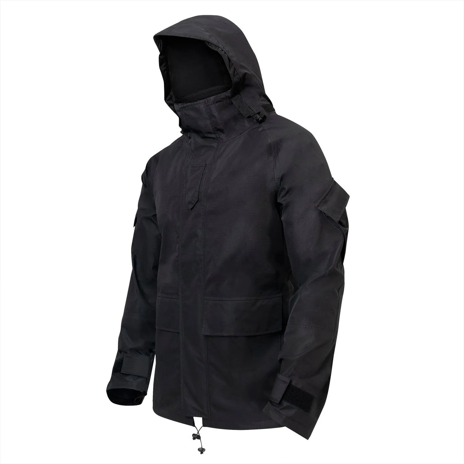 Hard Shell Waterproof Jacket - Black