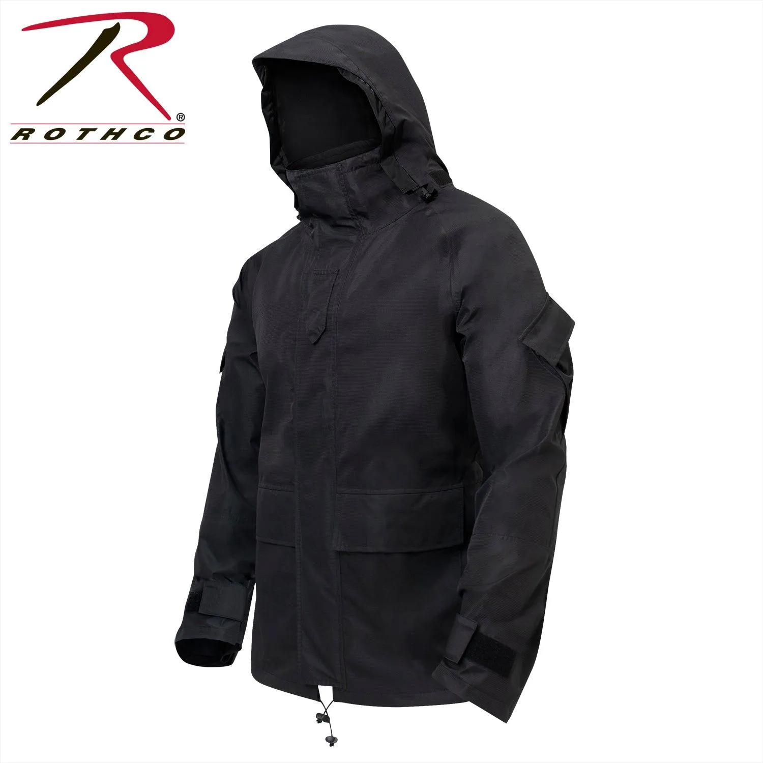 Hard Shell Waterproof Jacket - Black