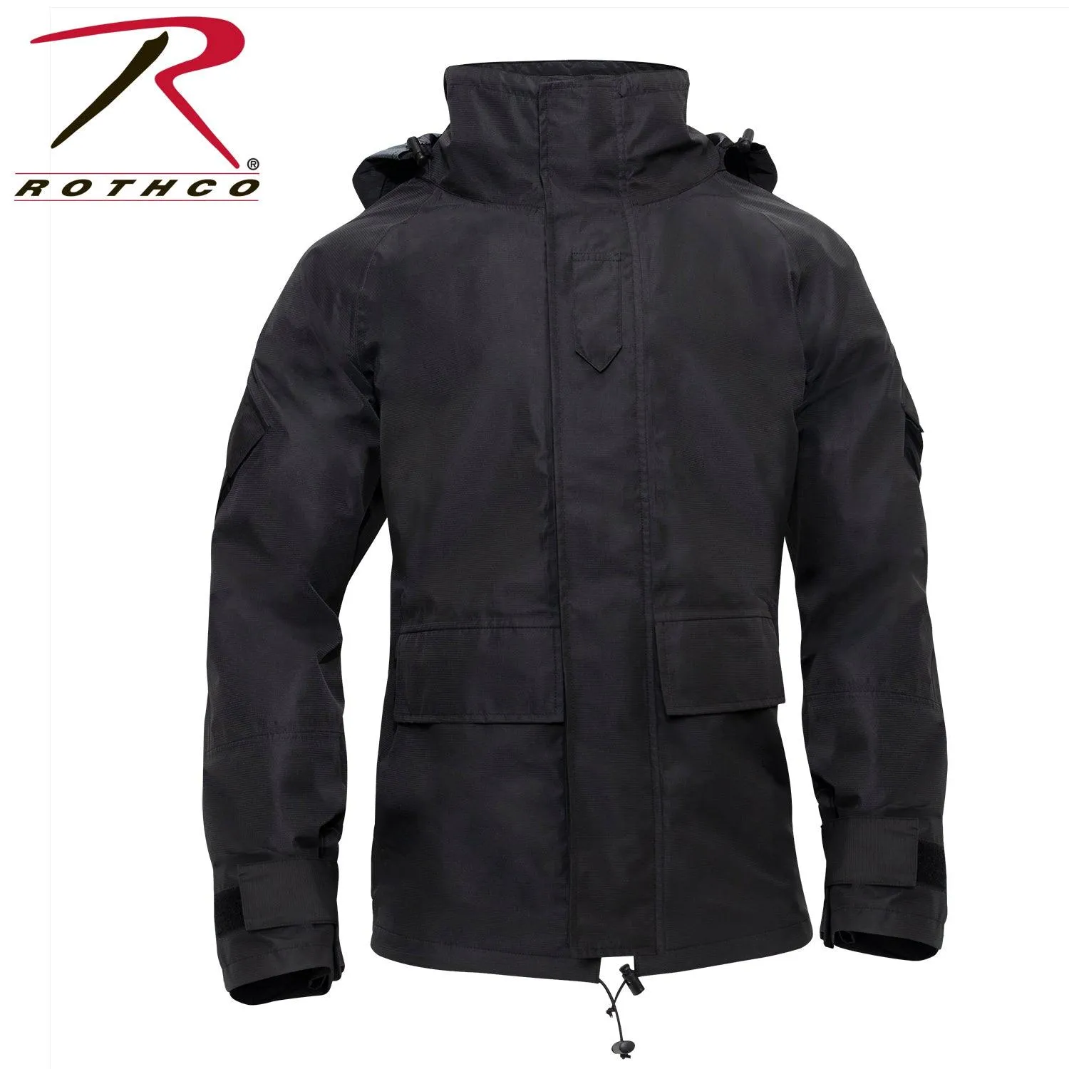 Hard Shell Waterproof Jacket - Black