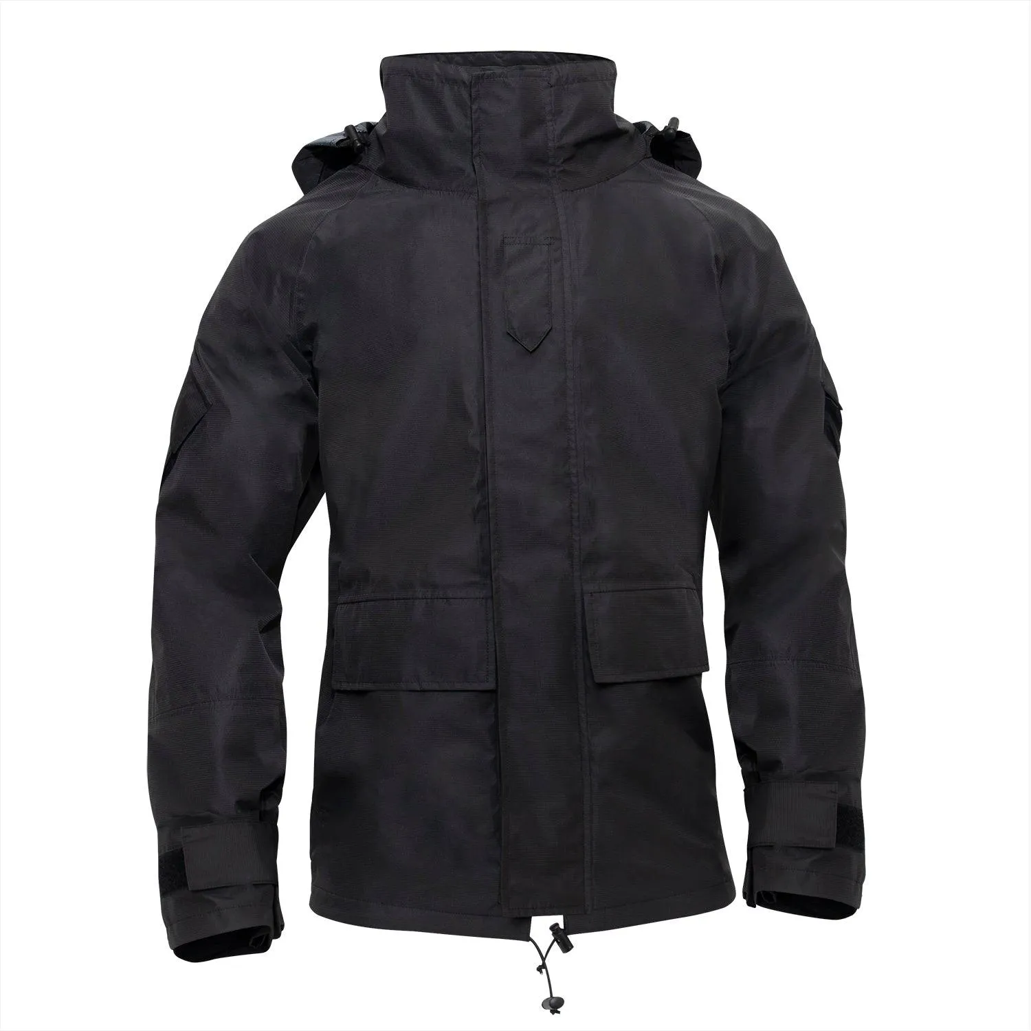 Hard Shell Waterproof Jacket - Black