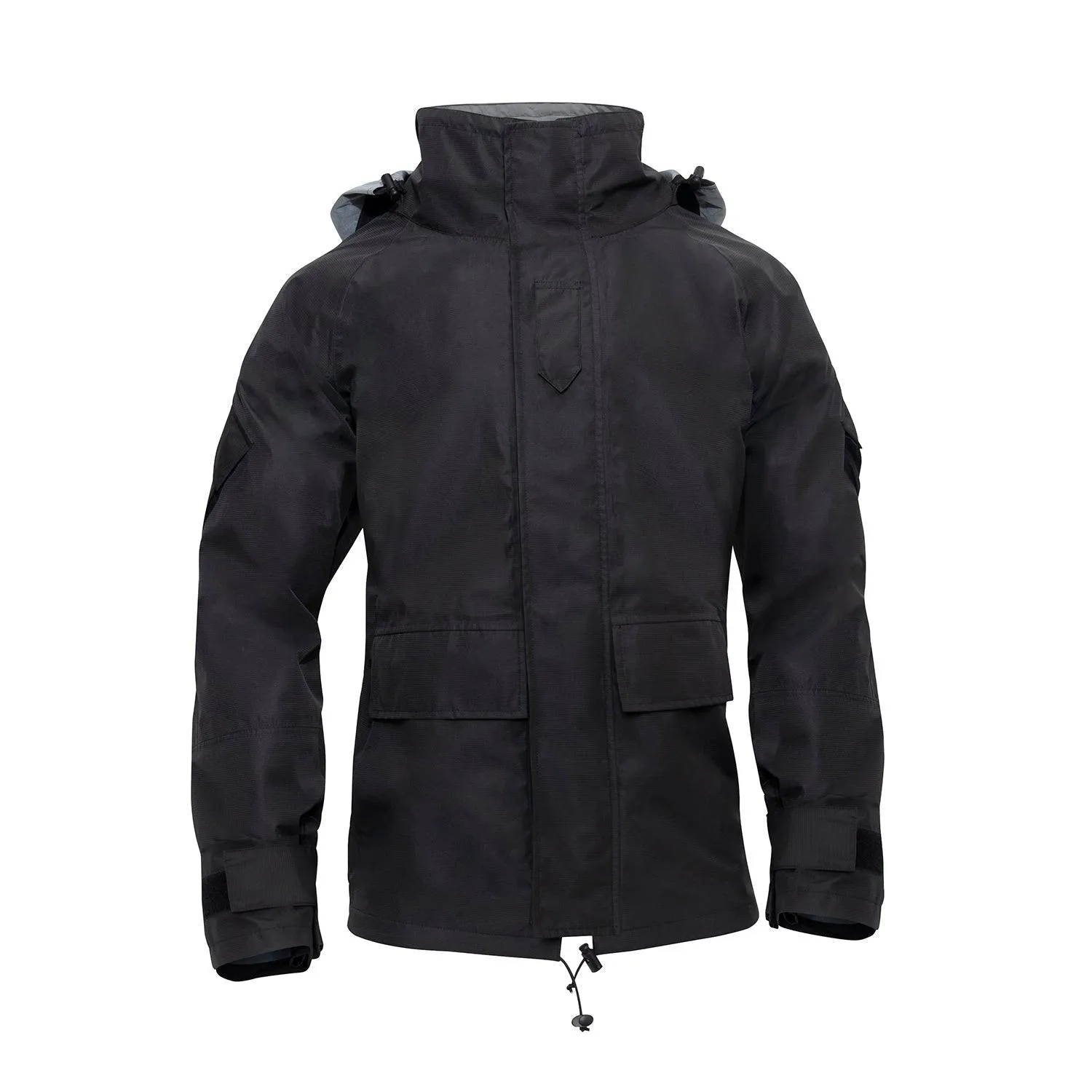 Hard Shell Waterproof Jacket - Black