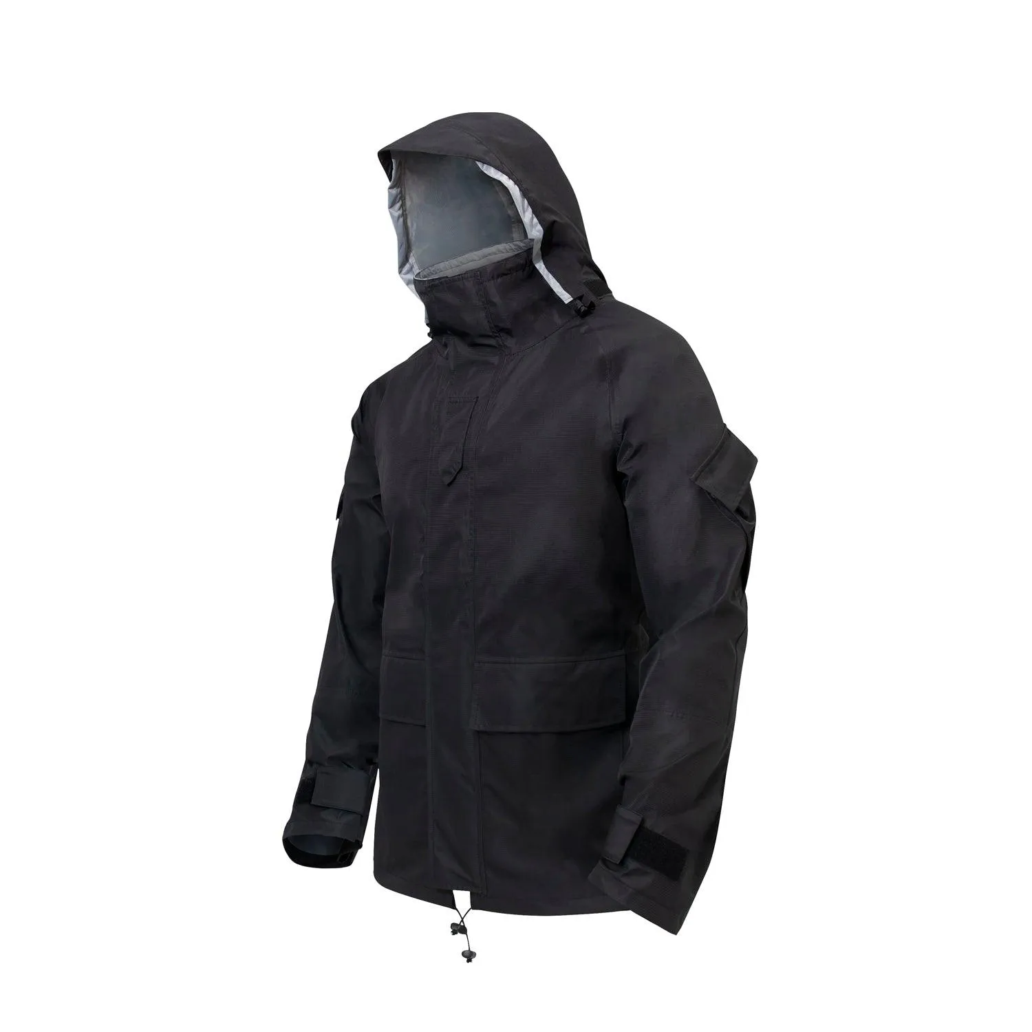 Hard Shell Waterproof Jacket - Black