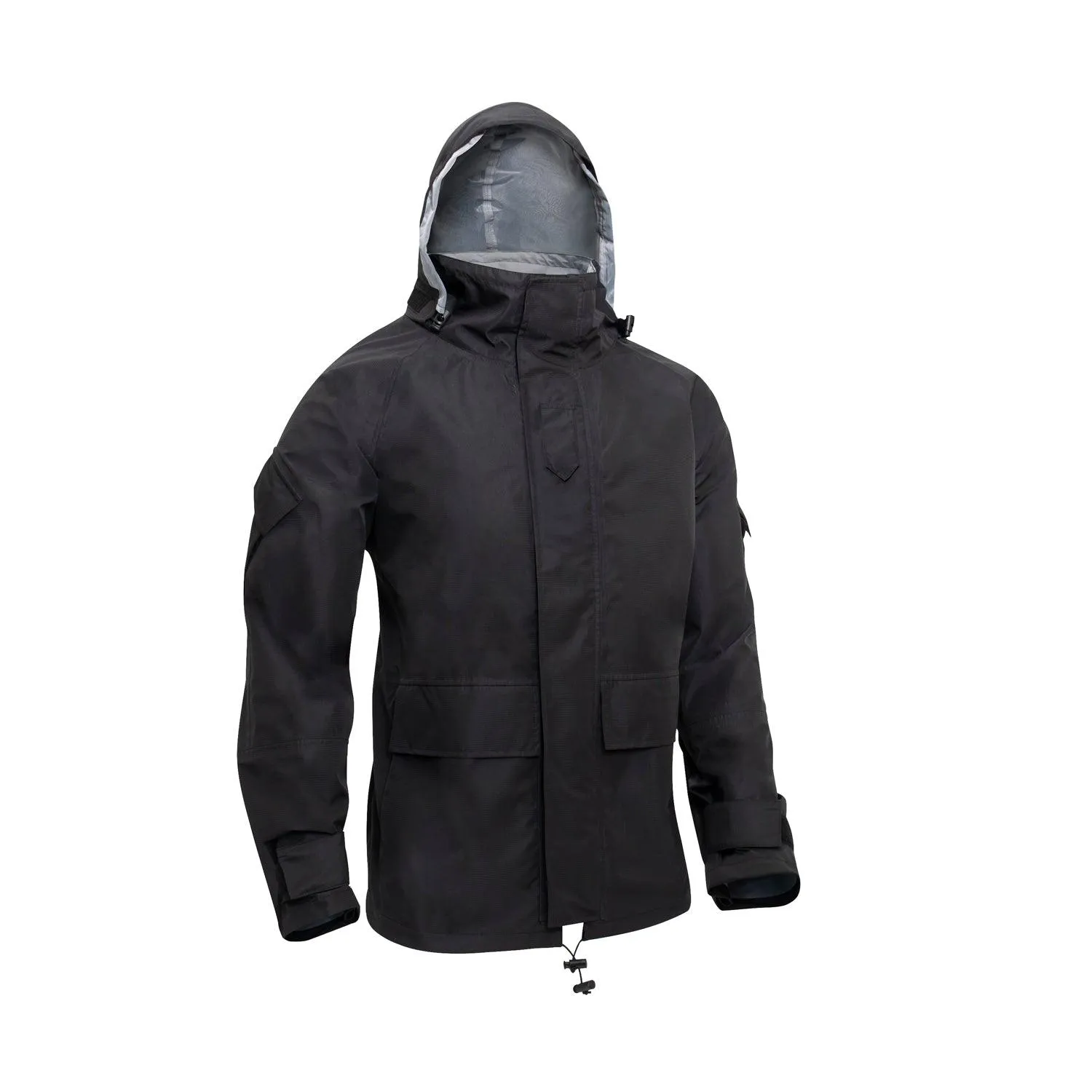 Hard Shell Waterproof Jacket - Black