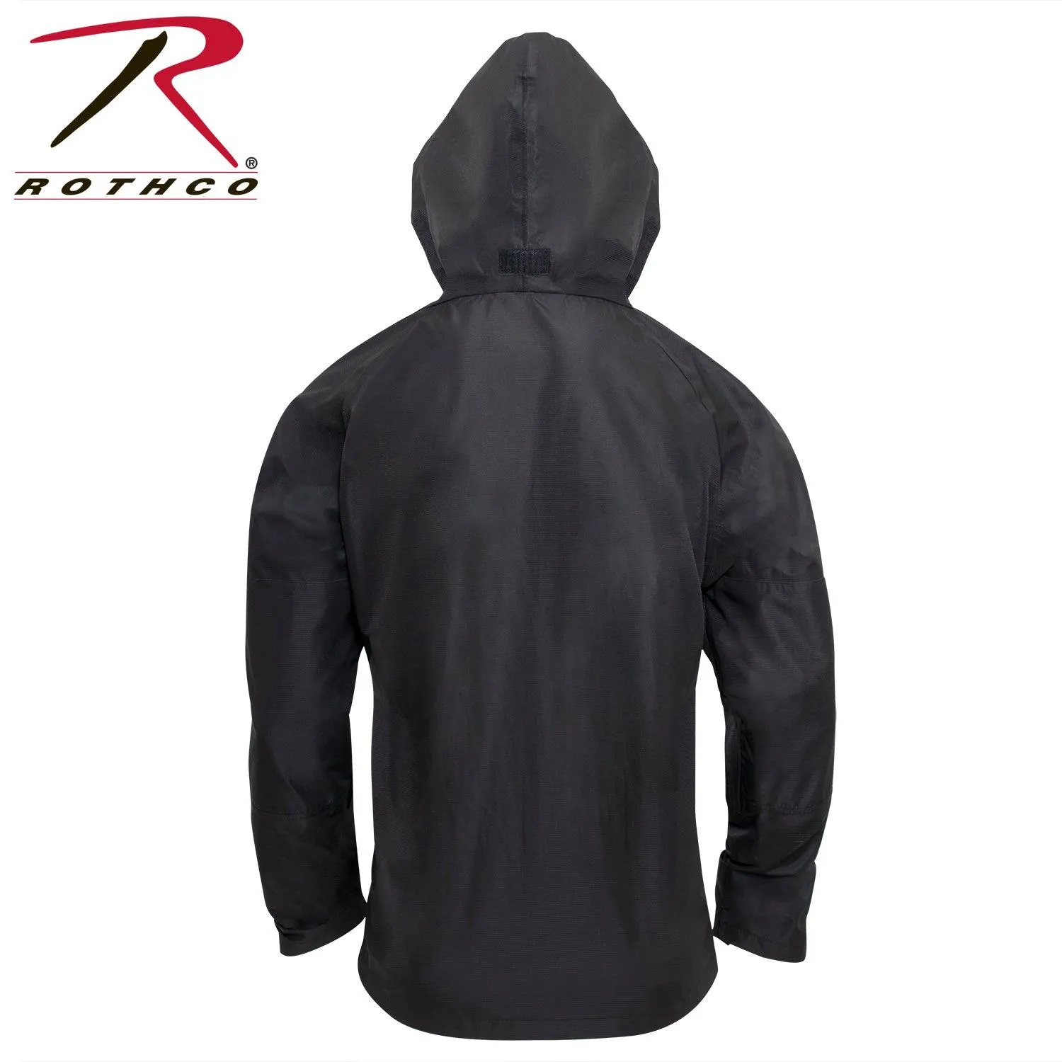 Hard Shell Waterproof Jacket - Black