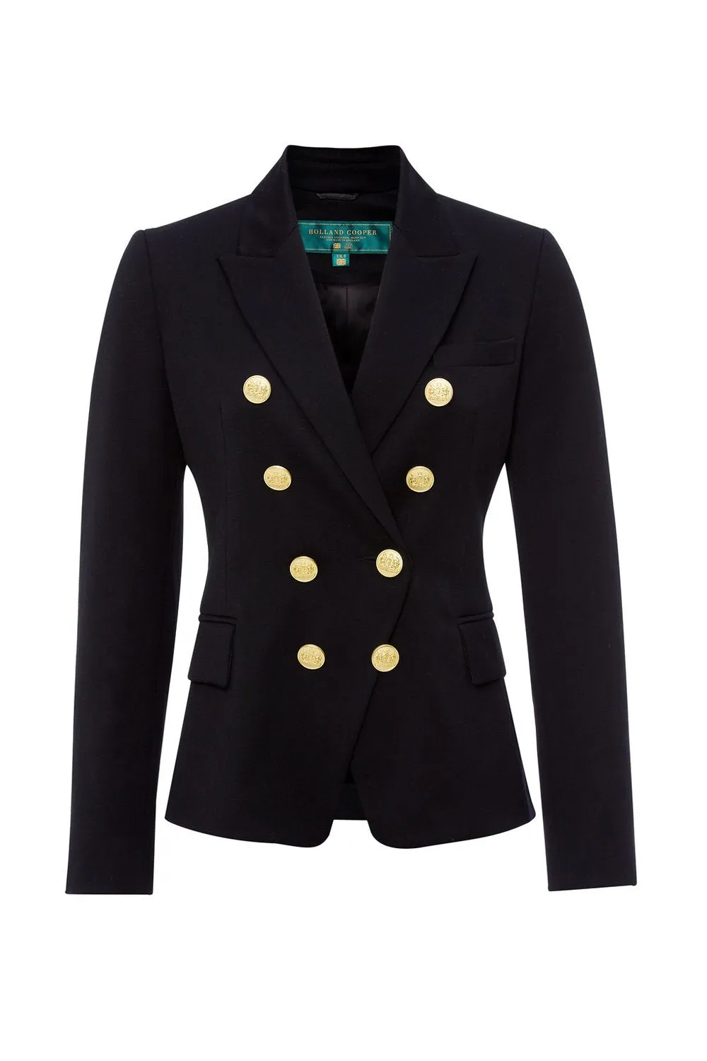 Holland Cooper Knightsbridge Ladies Blazer in Black Barathea