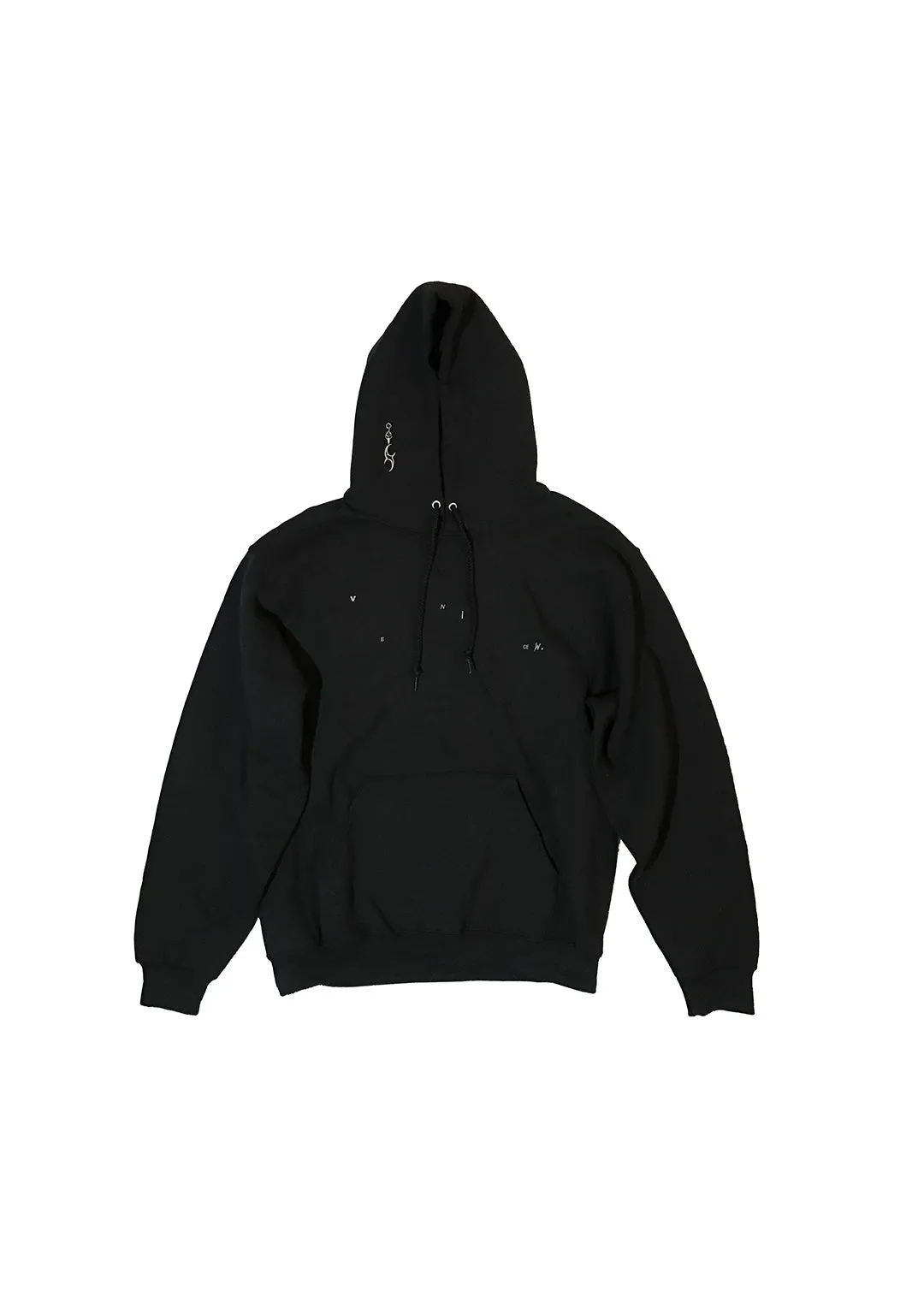 Hoodie w Earrings (Black & White)