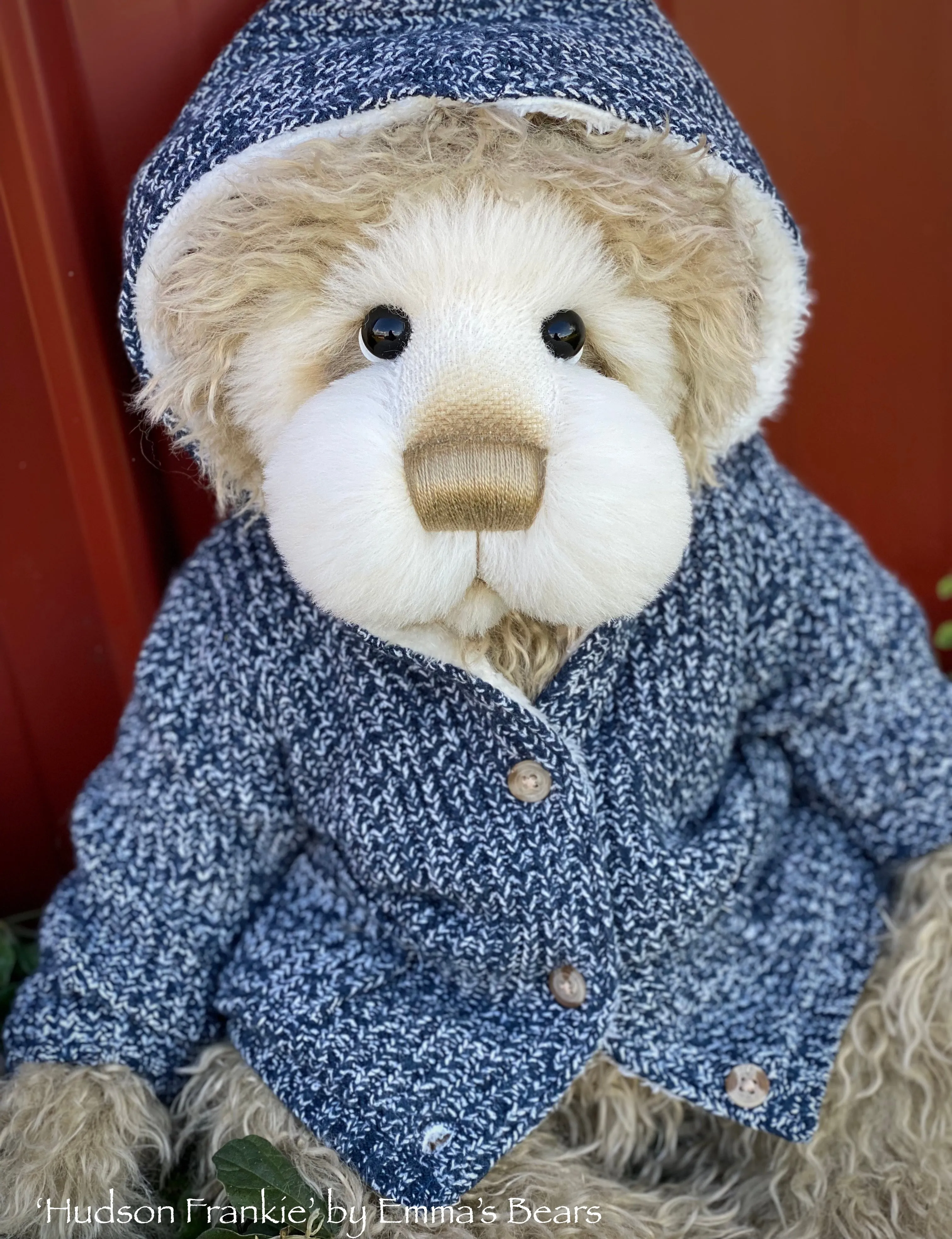 Hudson Frankie - 21" Faux Fur and Alpaca Artist Bear by Emma's Bears - OOAK