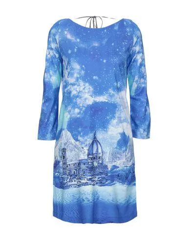 Just Cavalli Women Short dress Blue 12 UK