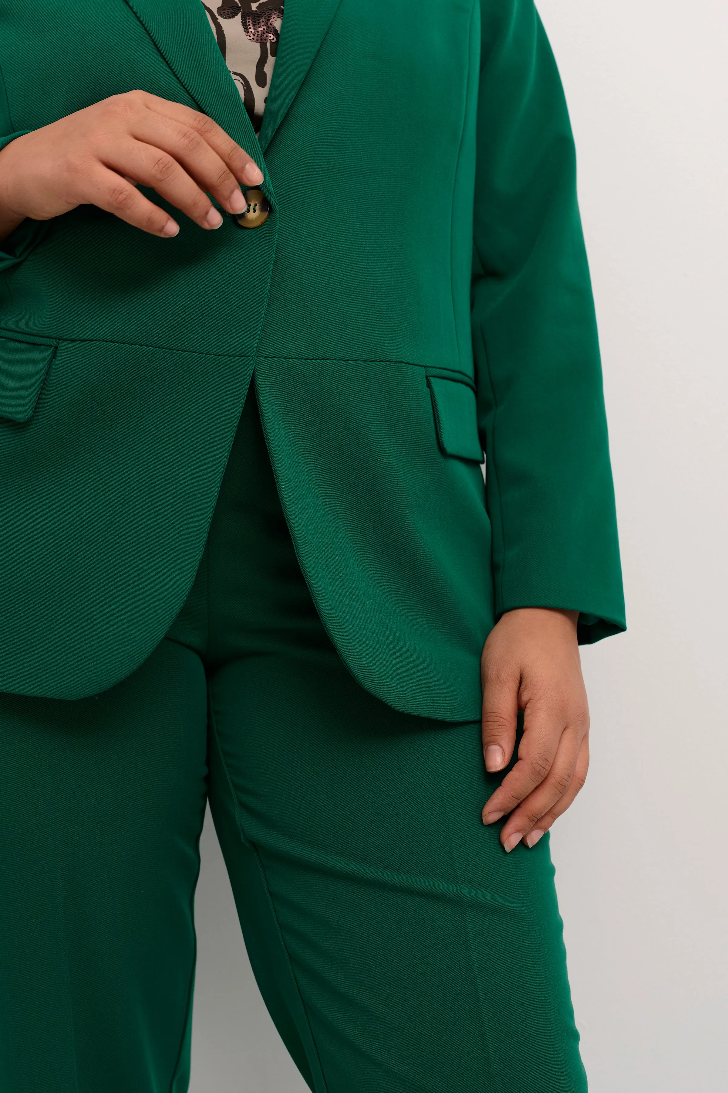 Kaffe Curve Sakira Blazer in Green