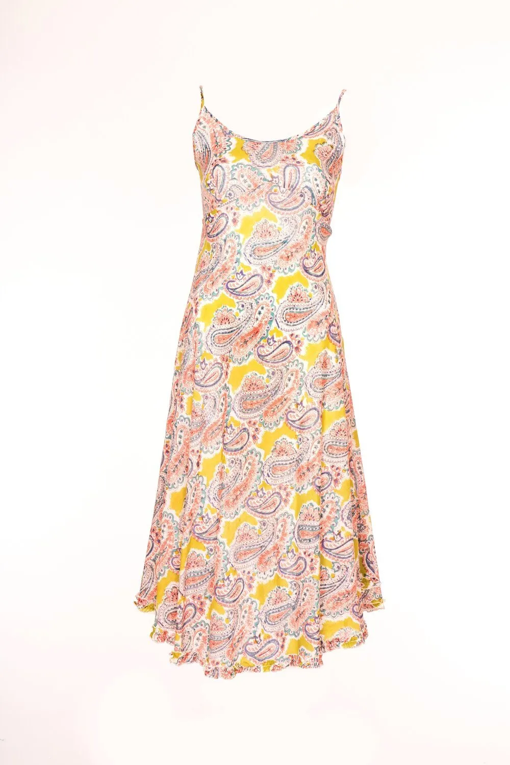 Kapil Bias Dress Hand Block Printed Pure Cotton- Last Few Size M-12