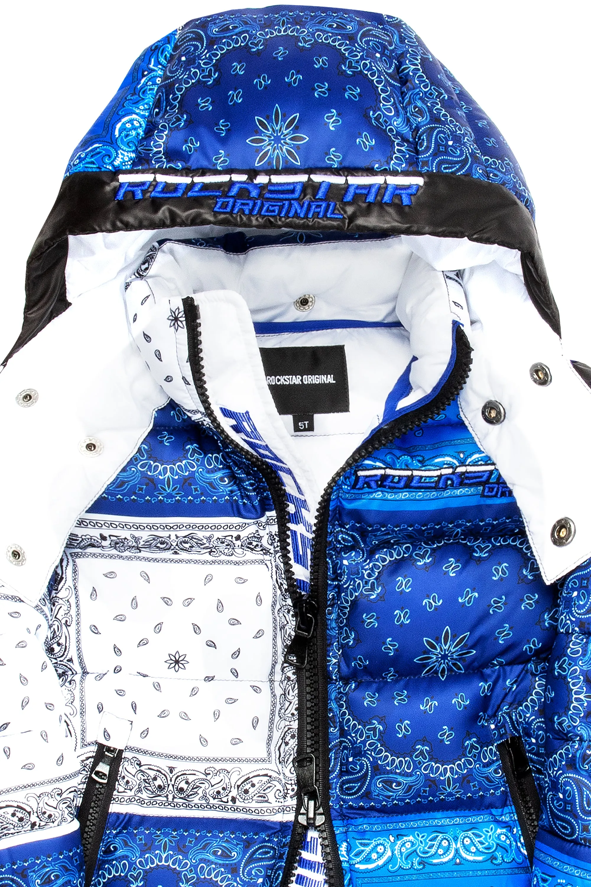 Kids Kyro Puffer Jacket-Blue