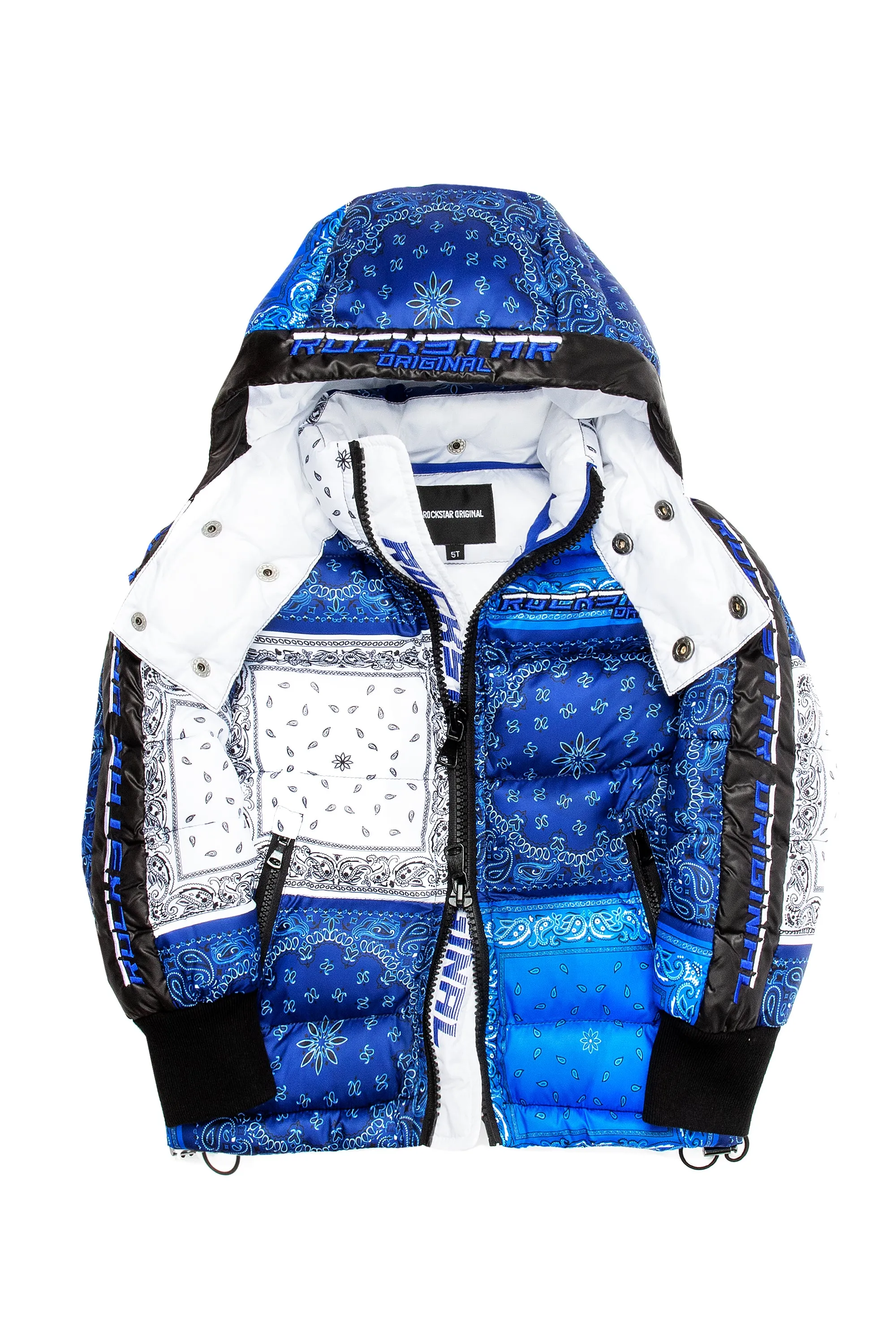 Kids Kyro Puffer Jacket-Blue