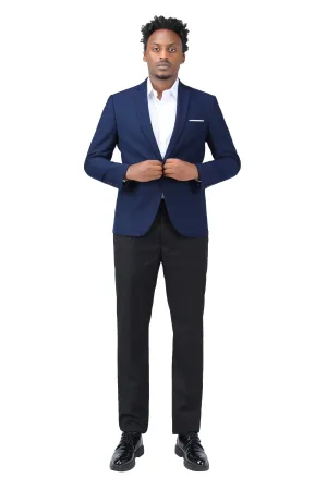 Lake Blue Stylish Blazer One Button Casual Blazer