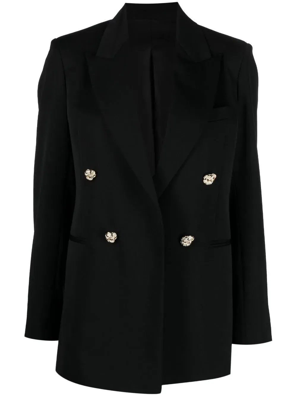 Lanvin jewel-buttons open-front blazer