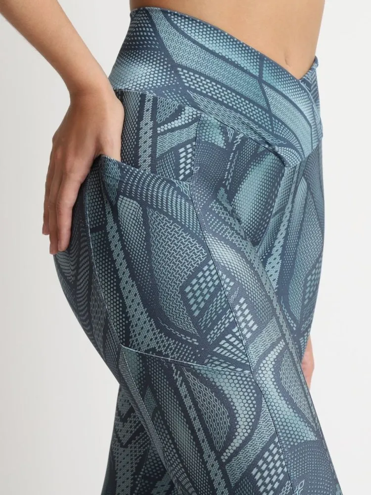 Leggings with Pockets - GRAPHIC BLUE