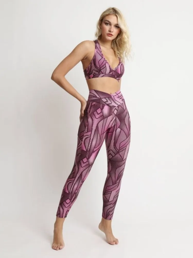 Leggings with Pockets - GRAPHIC VINO