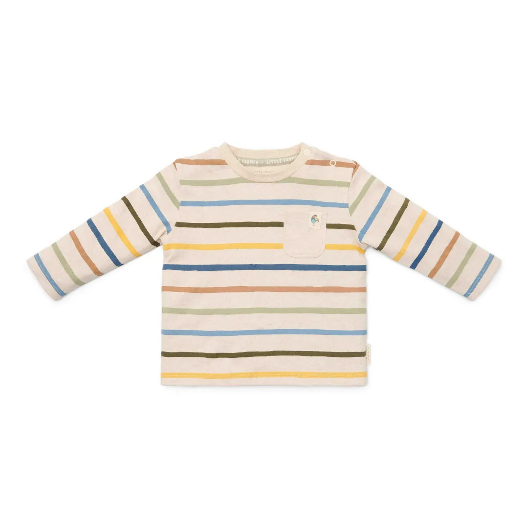 Little Dutch Kleuter Winter T-Shirt Lange Mouw Multi Stripe | Meerkleurig