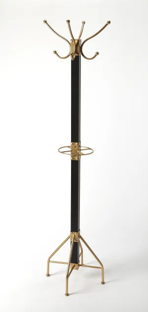 Logan Square & Coat Rack/Tree in Black,Gold  2059234