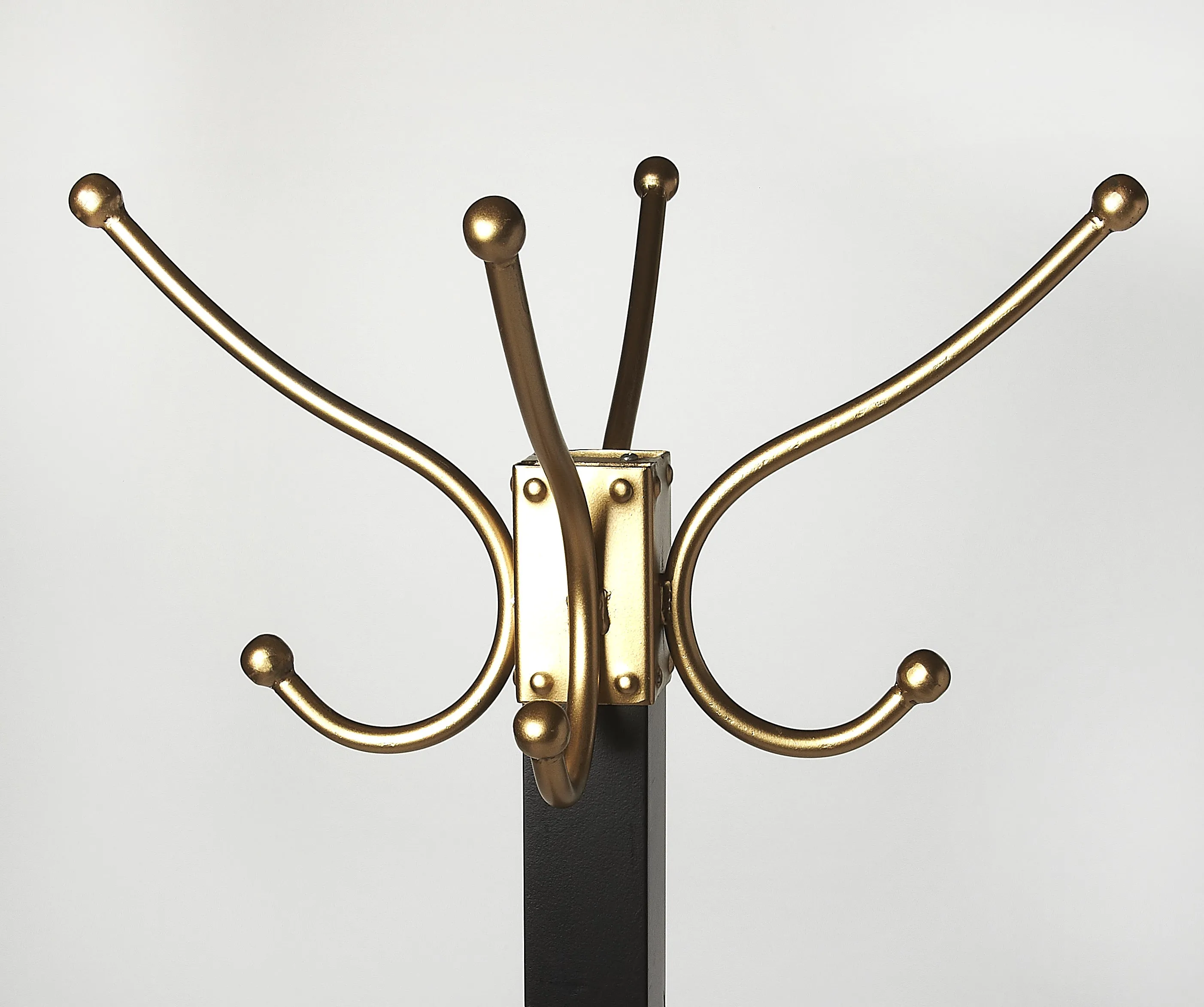 Logan Square & Coat Rack/Tree in Black,Gold  2059234