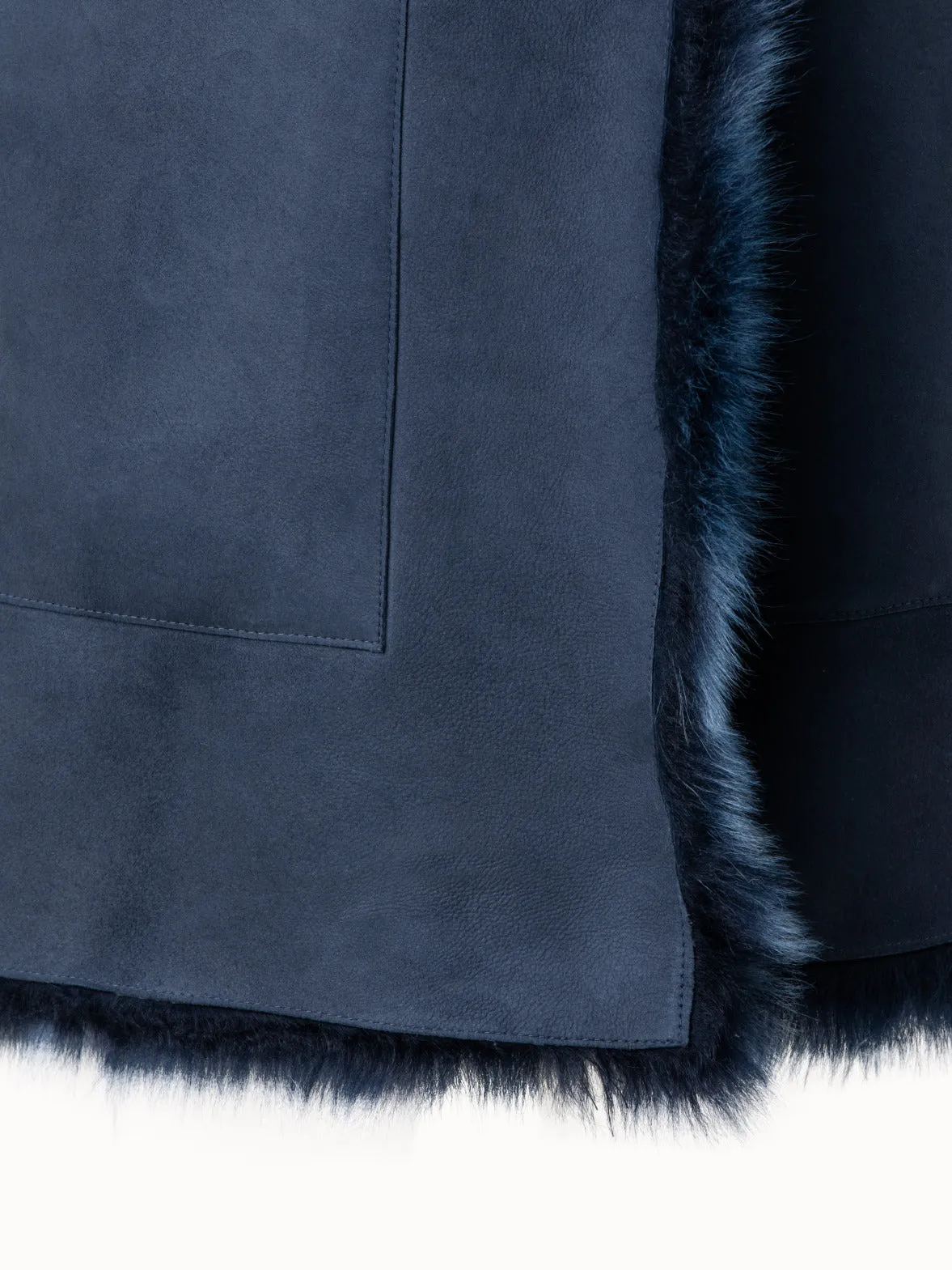 Long Gilet with Toscana Fur Front