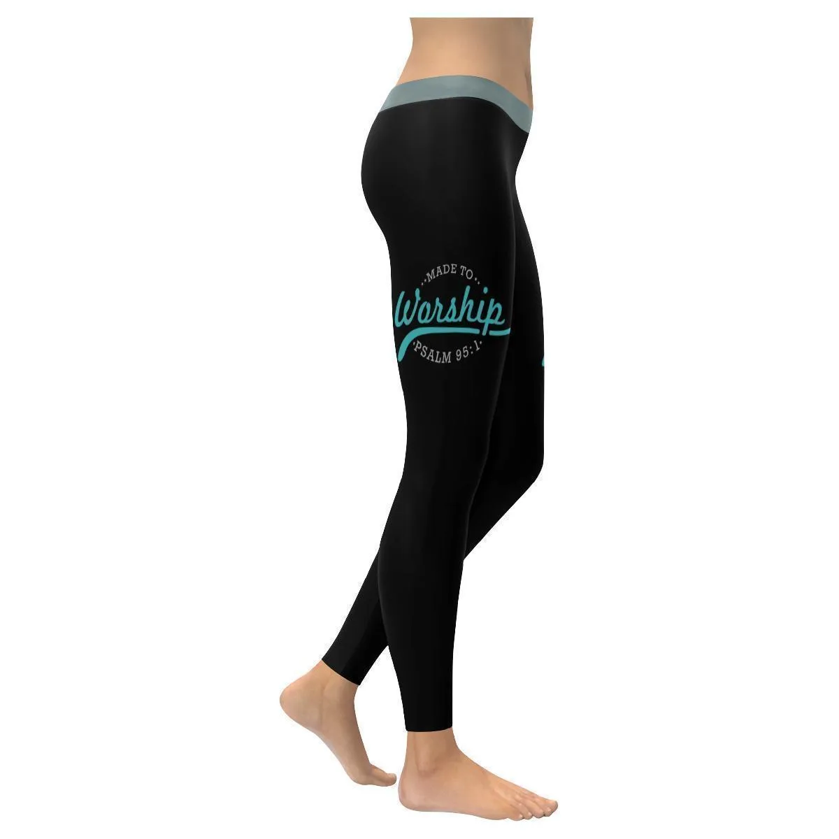 Made To Worship Psalm 951 Christian Jesus Faith Upf40 Womens Leggings - Christian Leggings For Women