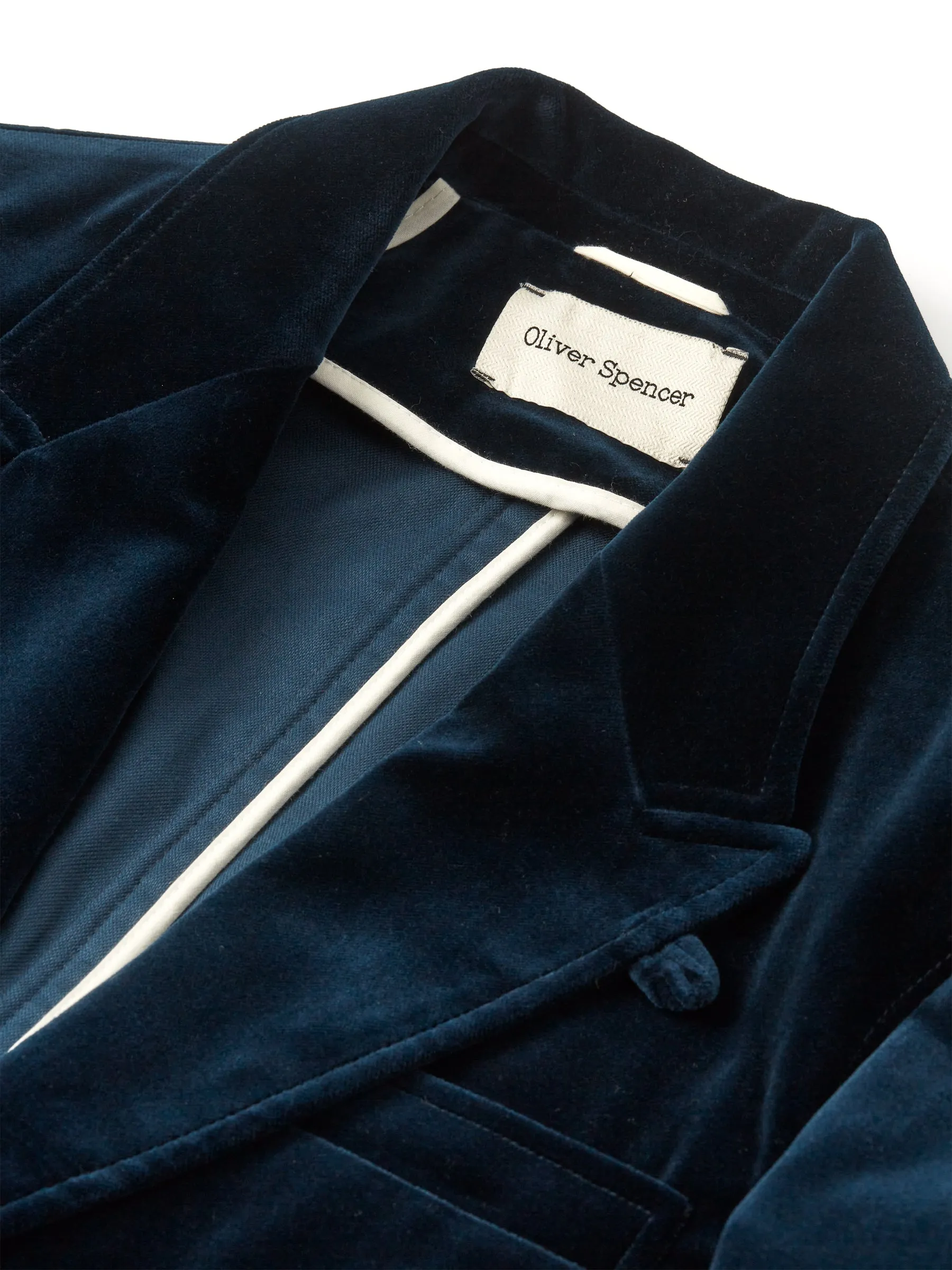 Mansfield Jacket Velvet Sapphire Blue