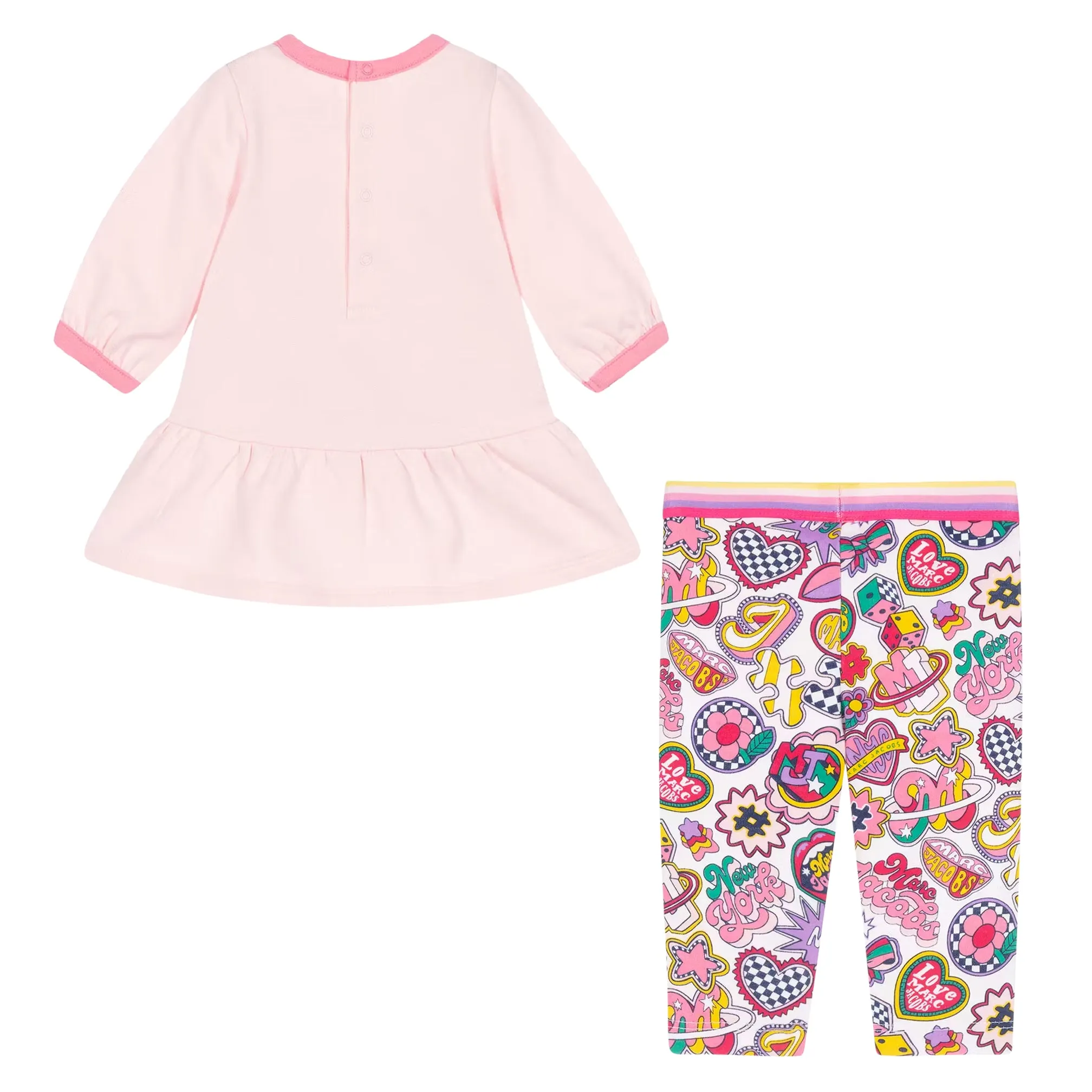 Marc Jacobs Baby Girls Dress & Leggings Printed Ensemble